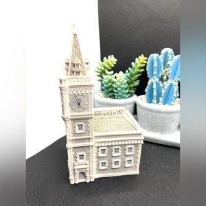 Ghiradelli Chocolate Manufactory Building Clock Tower Trinket Box Village